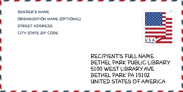 ZIP Code: library-BETHEL PARK PUBLIC LIBRARY