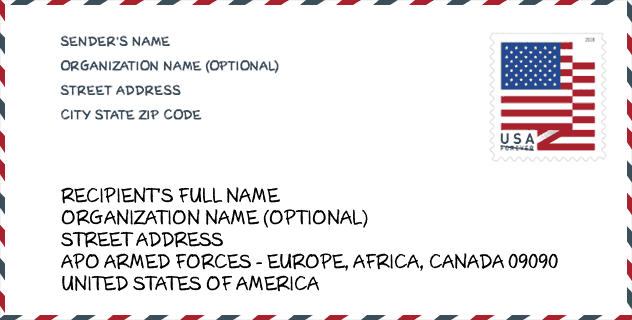 Zip Code 09090 Apo Ae United States Zip Code
