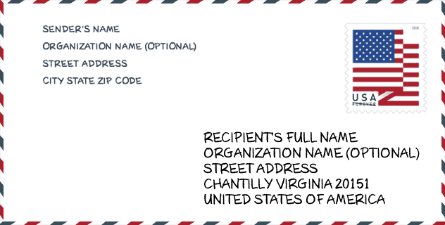 米国郵便番号: 20151 | 米国 郵便番号
