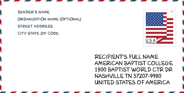 ZIP Code: American Baptist College