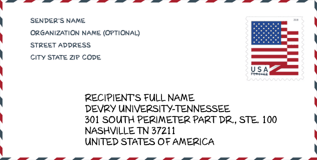 ZIP Code: DeVry University-Tennessee