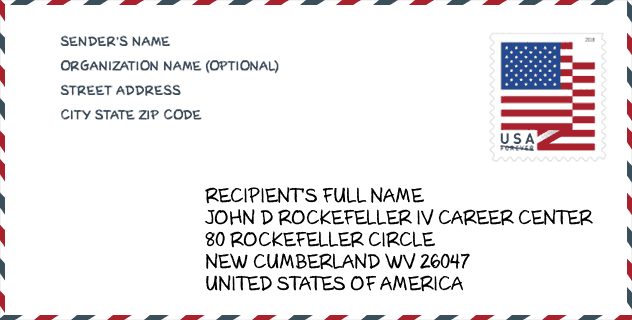 ZIP Code: John D Rockefeller IV Career Center