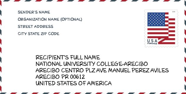 ZIP Code: National University College-Arecibo