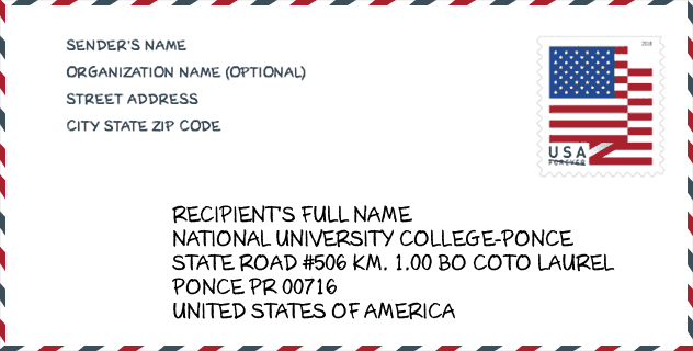 ZIP Code: National University College-Ponce