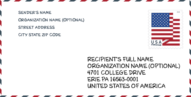 ZIP Code: Pennsylvania State University-Penn State Erie-Behrend College