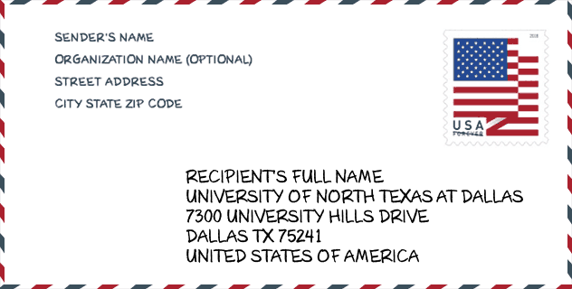 ZIP Code: University of North Texas at Dallas