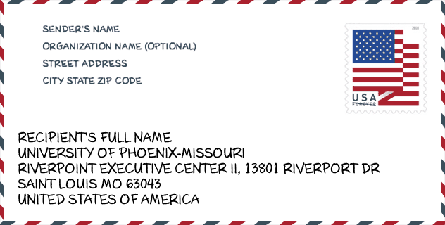 ZIP Code: University of Phoenix-Missouri