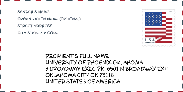 ZIP Code: University of Phoenix-Oklahoma
