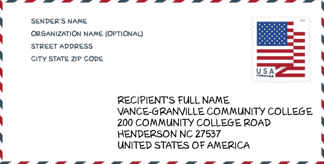 ZIP Code: Vance-Granville Community College