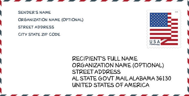 ZIP Code: city-AL State Govt Mail