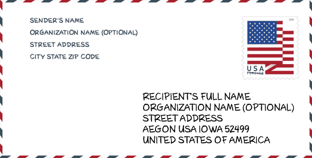 ZIP Code: city-Aegon USA