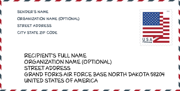 ZIP Code: city-Grand Forks Air Force Base