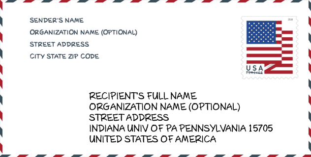 ZIP Code: city-Indiana Univ Of Pa