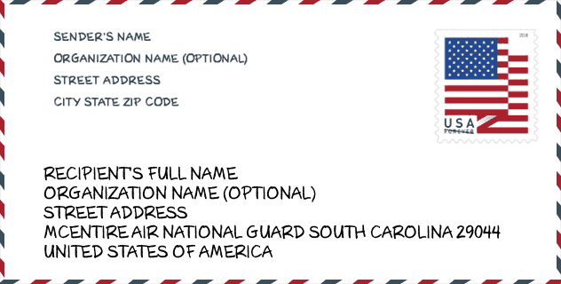 ZIP Code: city-Mcentire Air National Guard