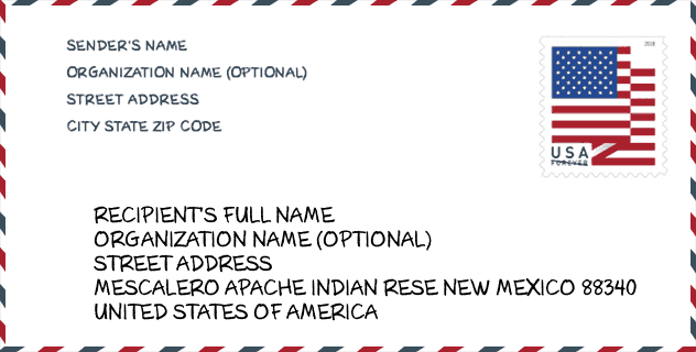 ZIP Code: city-Mescalero Apache Indian Rese