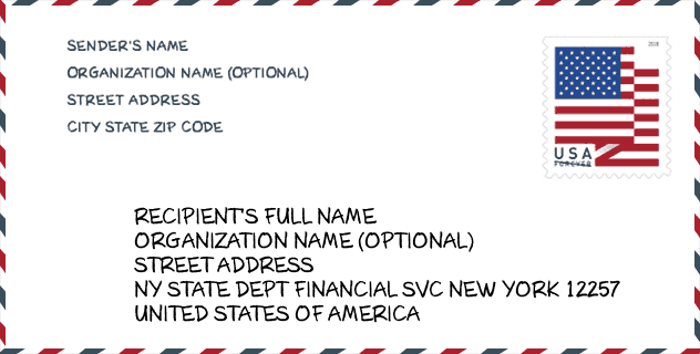 ZIP Code: city-Ny State Dept Financial Svc