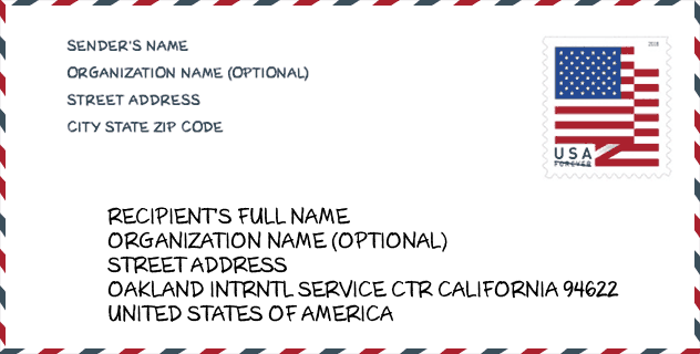 ZIP Code: city-Oakland Intrntl Service Ctr