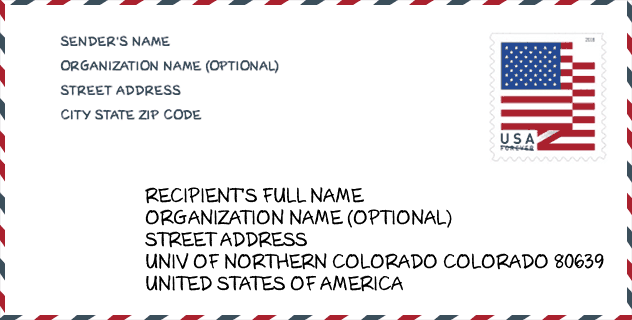 ZIP Code: city-Univ Of Northern Colorado
