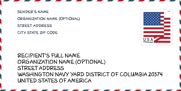 ZIP Code: city-Washington Navy Yard