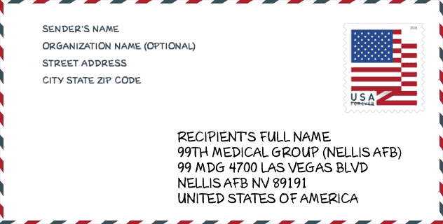 ZIP Code: hospital-99th Medical Group (Nellis AFB)