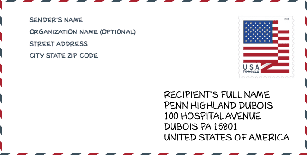 ZIP Code: hospital-PENN HIGHLAND DUBOIS