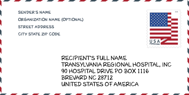 ZIP Code: hospital-TRANSYLVANIA REGIONAL HOSPITAL, INC