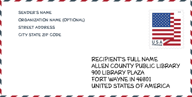 ZIP Code: library-ALLEN COUNTY PUBLIC LIBRARY
