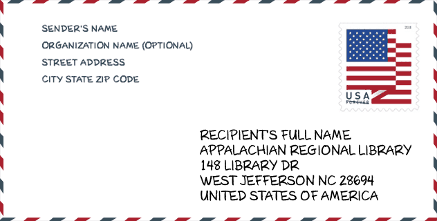 ZIP Code: library-APPALACHIAN REGIONAL LIBRARY