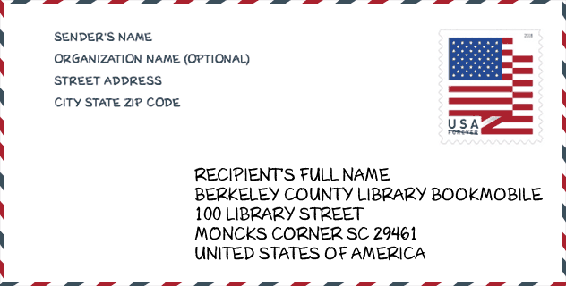 ZIP Code: library-BERKELEY COUNTY LIBRARY BOOKMOBILE