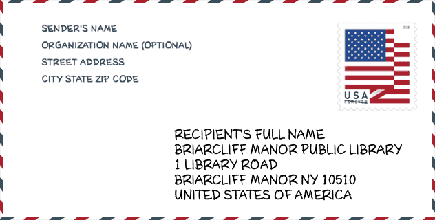 ZIP Code: library-BRIARCLIFF MANOR PUBLIC LIBRARY