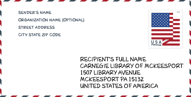 ZIP Code: library-CARNEGIE LIBRARY OF MCKEESPORT