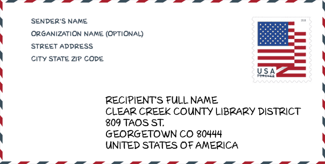 ZIP Code: library-CLEAR CREEK COUNTY LIBRARY DISTRICT