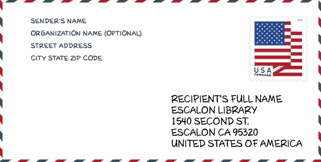 ZIP Code: library-ESCALON LIBRARY