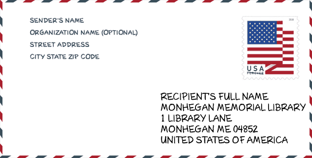 ZIP Code: library-MONHEGAN MEMORIAL LIBRARY