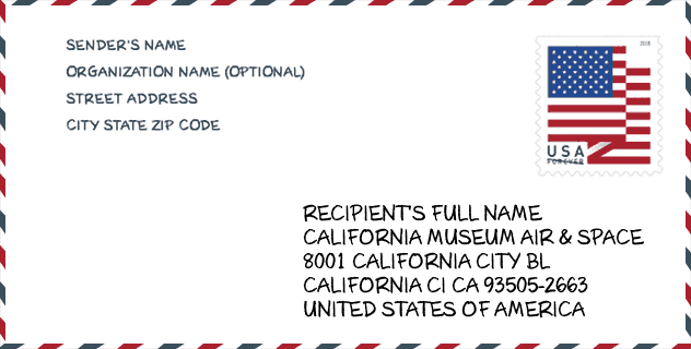 ZIP Code: museum-CALIFORNIA MUSEUM AIR & SPACE