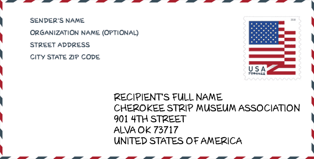 ZIP Code: museum-CHEROKEE STRIP MUSEUM ASSOCIATION