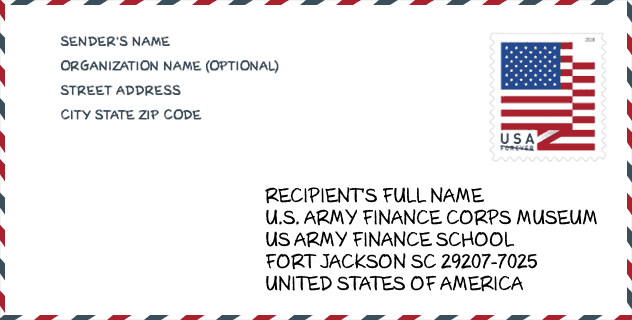 ZIP Code: museum-U.S. ARMY FINANCE CORPS MUSEUM
