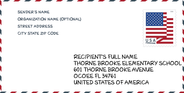 ZIP Code: school-Thorne Brooke Elementary School
