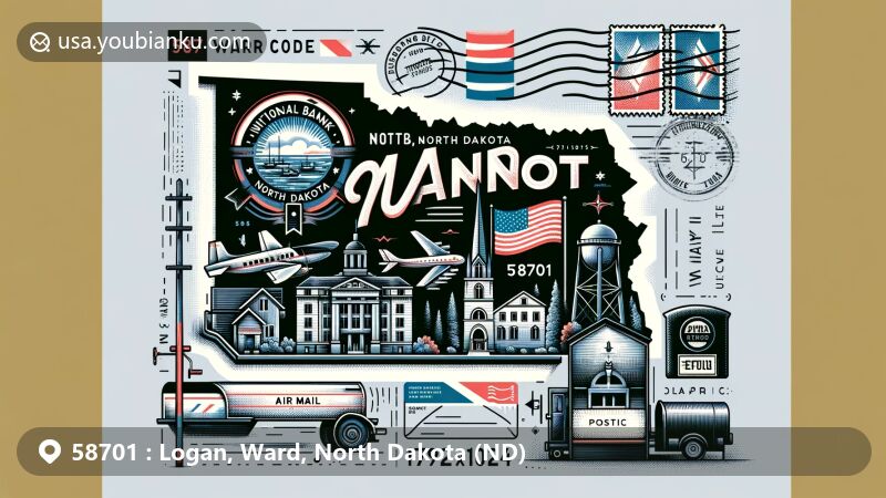 现代插图，展示印第安纳州克劳福德县霍顿镇，突出展示以邮政主题为特色，包括邮政编码47140，展示马伦戈洞穴和印第安纳州象征。